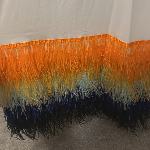 Never worn QOS - Queen of Sparkles - Game Day Feather dress - Picture 2 of 4